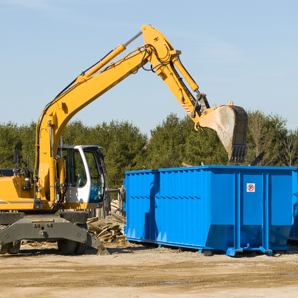 what size residential dumpster rentals are available in Buck Hill Falls PA